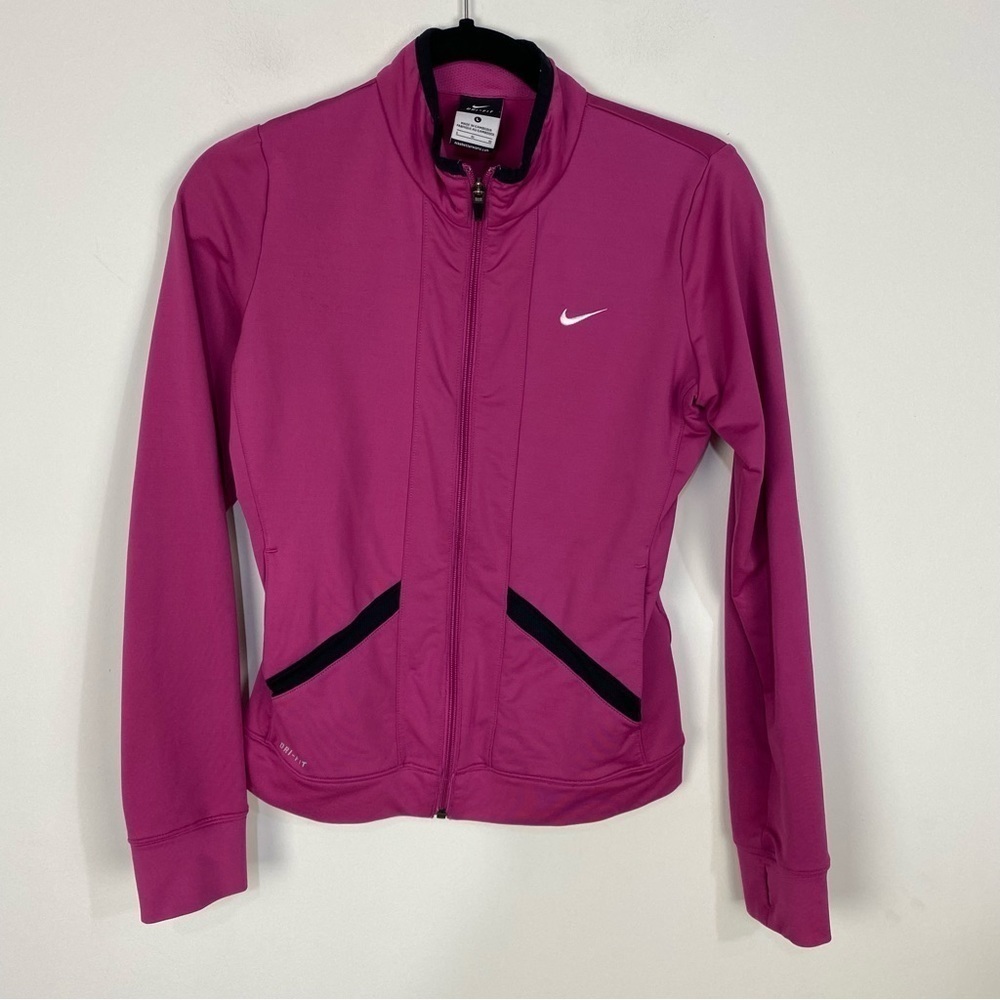 Nike Purple Pink Full Zip Athletic running jacket